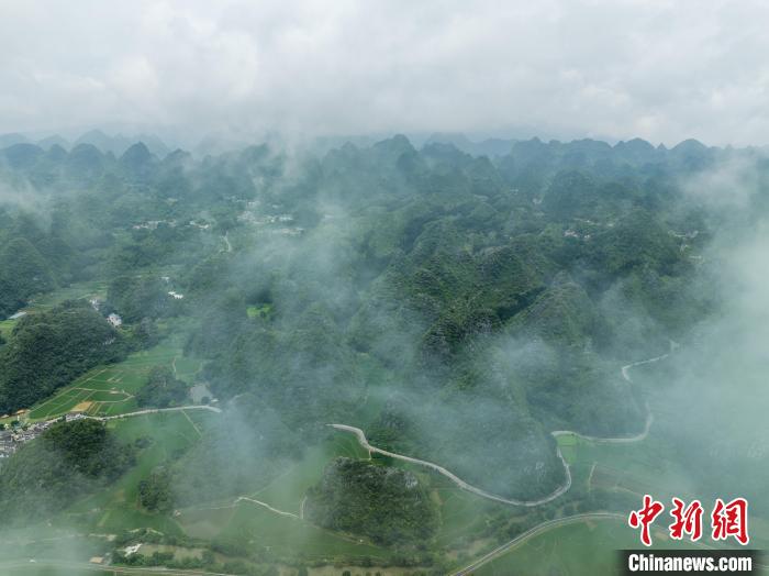 貴州興義:夏日萬峰林風(fēng)景美如畫 貴州興義:夏日萬峰林風(fēng)景美如畫(圖1)